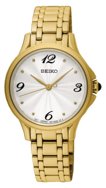 Seiko Dameshorloge Dames Analoog Goudkleurig SRZ494P1