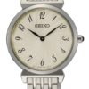 Seiko SFQ801P1 Dameshorloge staal zilverkleurig 29