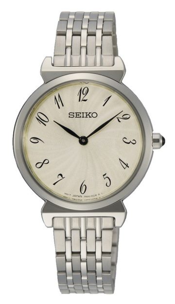 Seiko SFQ801P1 Dameshorloge staal zilverkleurig 29,6 mm