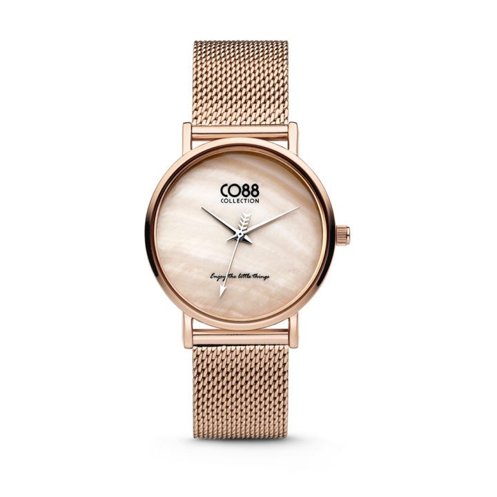 CO88 Collection 8CW-10052 - Horloge - mesh - rosékleurig - ø 32 mm