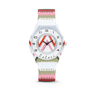 Colori Kinderhorloge Funtime strepenprint 34 mm 5-CLK037