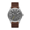 Diesel Horloge DZ1802 Rasp zilverkleurig-bruin 53 mm