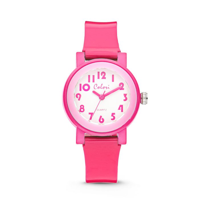 Colori 5-CLK052 Kinderhorloge Sports Time roze 28 mm