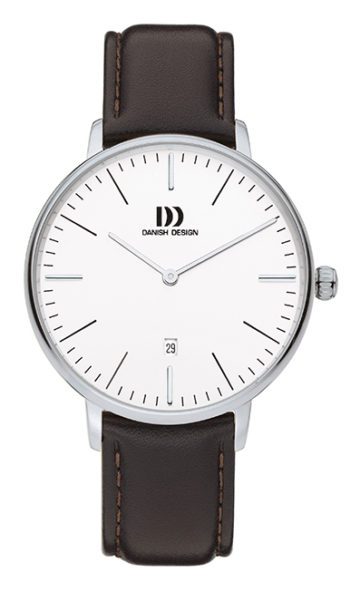 Danish Design Herenhorloge staal-leder IQ12Q1175