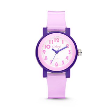 Colori Kinderhorloge Sports Time roze-paars 28 mm 5-CLK050