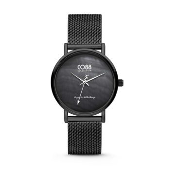 CO88 Collection 8CW-10053 – Horloge – mesh – zwart – ø 32 mm