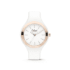Colori Horloge Macaron staal/siliconen wit-rosékleurig 44 mm 5-COL430