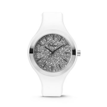Colori Horloge Macaron siliconen wit 44 mm 5-COL518
