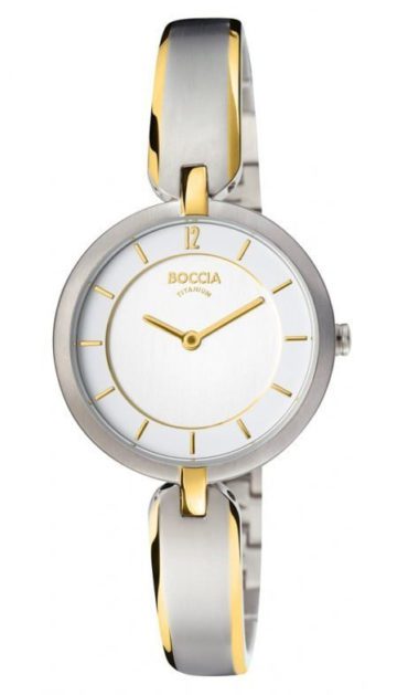 Boccia 3164-03 Horloge Titanium zilver- en goudkleurig 30 mm