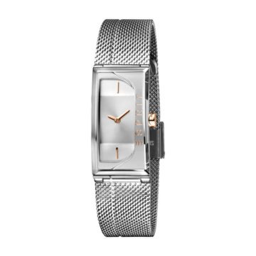 Esprit Horloge Houston Lux staal 18 mm zilver-en rosékleurig ES1L015M0015