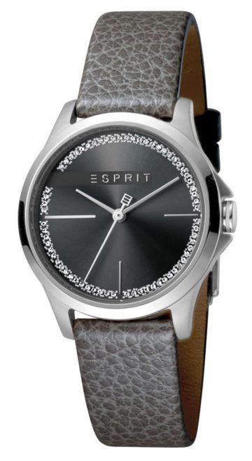 Esprit Horloge Joy Black staal/leder 32 mm ES1L028L0025