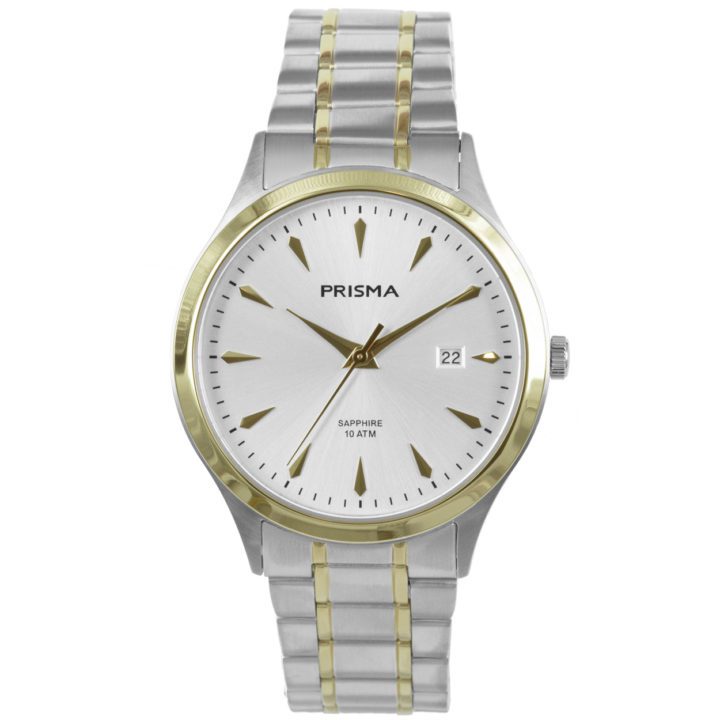 Prisma Herenhorloge P.1653 Bicolor en saffierglas