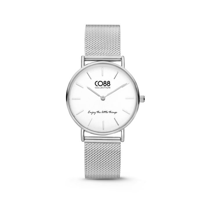 CO88 Collection 8CW 10076 Horloge - Mesh Band - Ø 32 mm - Zilverkleurig