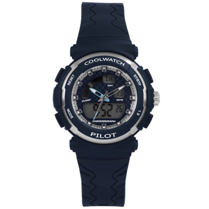 Coolwatch CW.272 Kinderhorloge Ana/Digi donkerblauw 36 mm