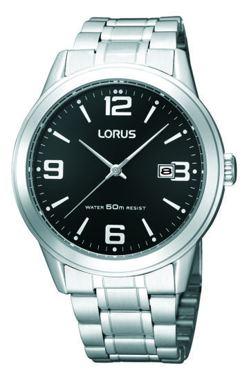 Lorus RH999BX9 Horloge staal zilverkleurig-zwart