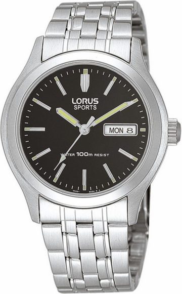 Lorus Herenhorloge Zwarte wijzerplaat RXN81AX9