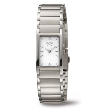 Boccia 3284-01 Horloge titanium zilverkleurig 18 mm