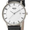 Boccia Herenhorloge titanium/leder 3607-02