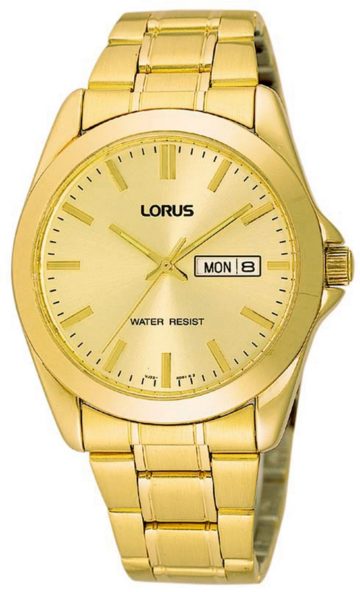 Lorus RJ608AX9 Herenhorloge staal goudkleurig