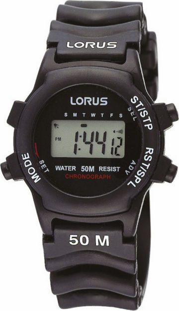 Lorus R2365AX9 Herenhorloge Digitaal 30 mm