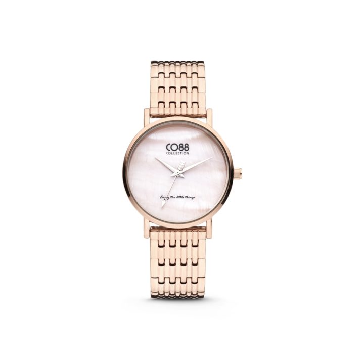 CO88 Collection 8CW 10068 Horloge - Stalen band - rosékleurig - Ø 32 mm