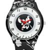 Colori kinderhorloge Funtime Flower zwart-wit 34 mm 5-CLK042