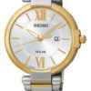 Seiko SUT154P1 Dameshorloge Goud- en zilverkleurig en Solar