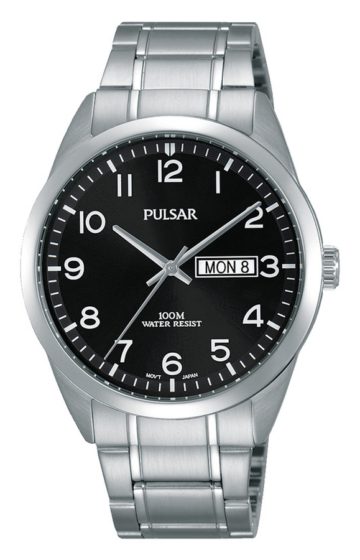 Pulsar PJ6063X1 Herenhorloge zilverkleurig-zwart