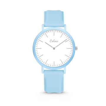Colori Essentials 5 COL581 Horloge – Siliconen Band – Ø 40 mm – Blauw
