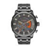 Diesel Horloge Chronograaf Stronhold staal antraciet 58 mm DZ4348