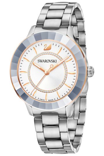 Swarovski 5414429 Dameshorloge Octea Lux zilver- en rosekleurig