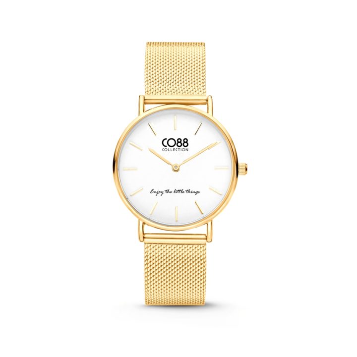 CO88 Collection 8CW 10077 Horloge - Mesh Band - Ø 32 mm - Goudkleurig