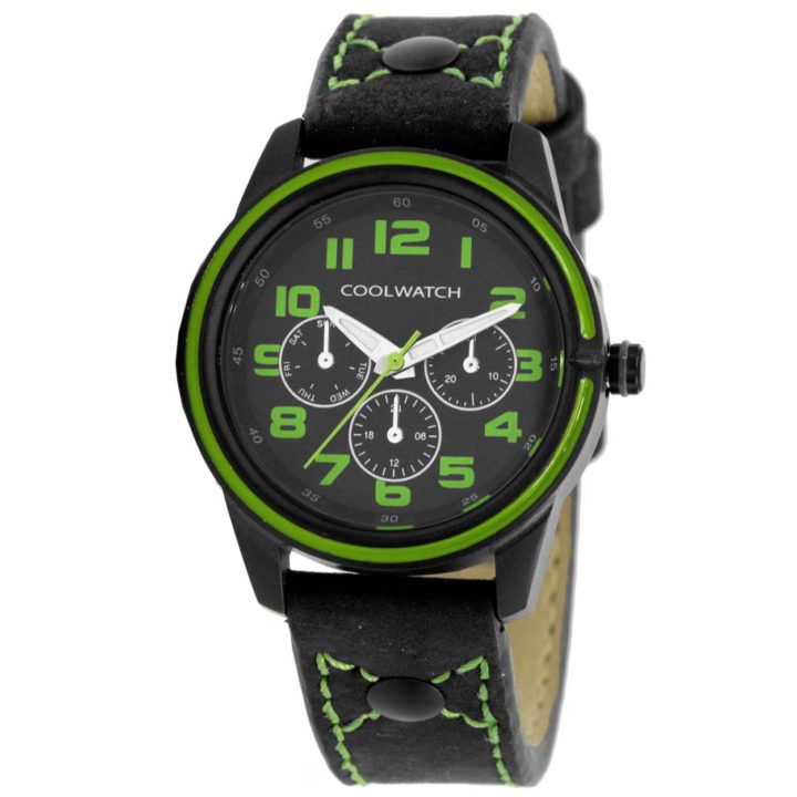 Coolwatch CW.252 Kinderhorloge zwart-groen