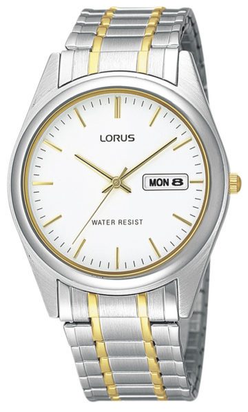 Lorus RXN99AX9 Herenhorloge staal bicolor rekband