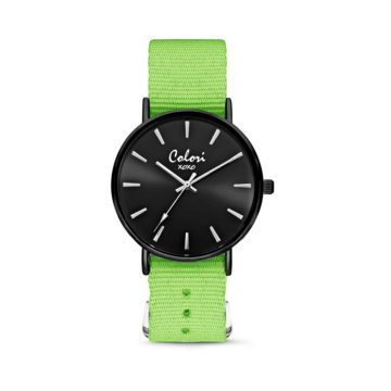 Colori XOXO 5 COL550 Horloge geschenkset met Armband – Nato Band – Ø 36 mm – Groen / Zwart
