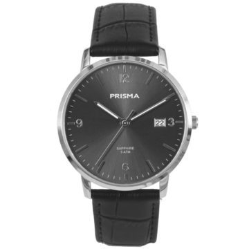 Prisma P.1646 Herenhorloge Saffierglas 39 mm