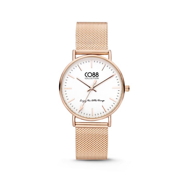 CO88 Horloge staal/mesh 36 mm rosékleurig 8CW-10001