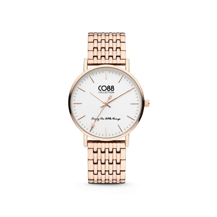 CO88 Collection 8CW 10071 Horloge - Stalen band - rosékleurig - Ø 36 mm