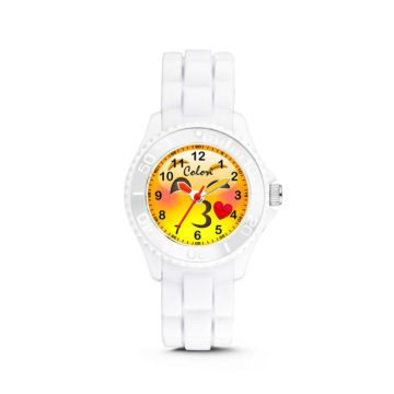 Colori kinderhorloge Happy Smile zwart 30 mm 5-CLK077