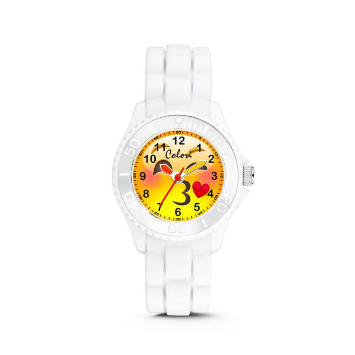 Colori kinderhorloge Happy Smile zwart 30 mm 5-CLK077