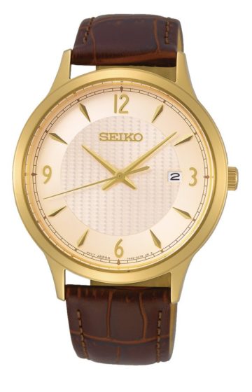 Seiko SGEH86P1 Herenhorloge goudkleurig 40,4 mm