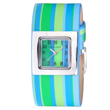 Coolwatch Kinderhorloge CW.115 Blauw groene strepen