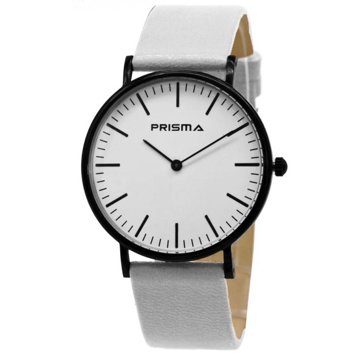 Prisma Herenhorloge P.1622.504G Lederen band Edelstaal