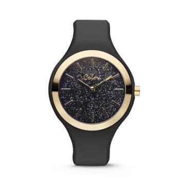 Colori Horloge Macaron siliconen zwart 44 mm 5-COL516