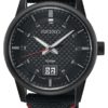 Seiko herenhorloge zwarte wijzerplaat 40