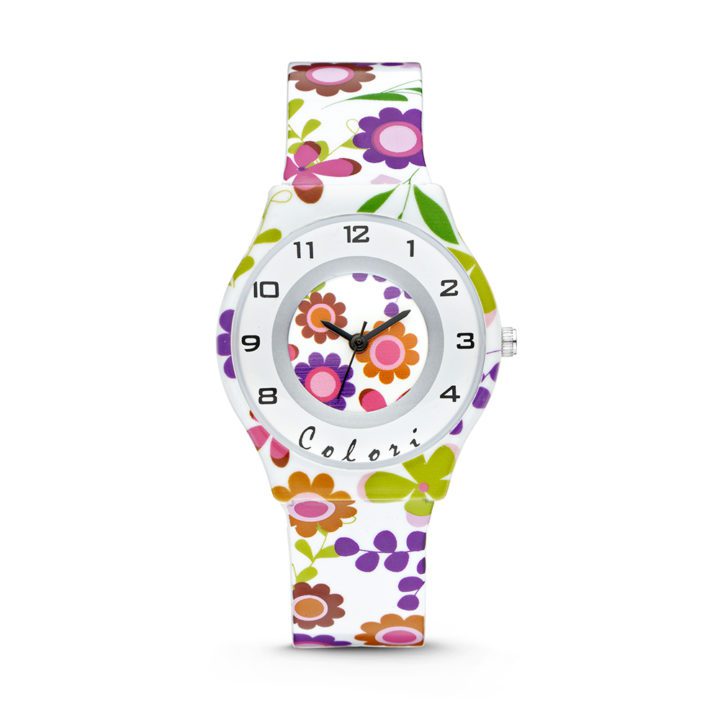 Colori Kinderhorloge Flower 34 mm 5-CLK044