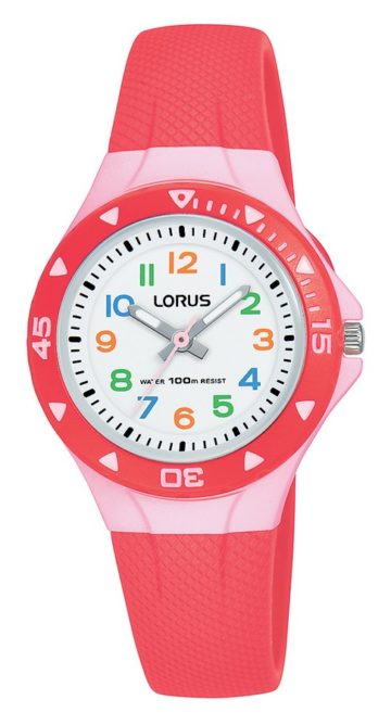 Lorus R2355MX9 Young Horloge rood 28,5 mm