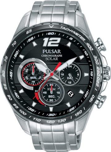 Pulsar PZ5019X1 Herenhorloge Chronograaf Solar en Tachymeter 45 mm