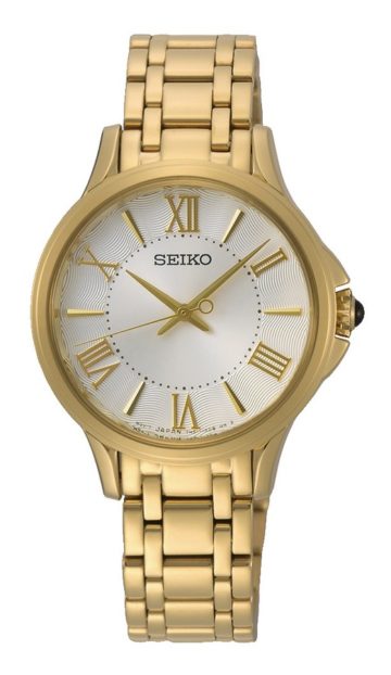 Seiko SRZ528P1 Dameshorloge goudkleurig 30,1 mm