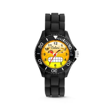 Colori 5-CLK070 kinderhorloge Happy Smile zwart 30 mm